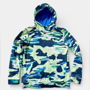 Under Armor Blue and Green Athletic Hoodie